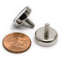 Cup Magnet Neodymium 16 LB Holding Power w/Threaded Stud