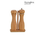 Wooden Hand Pepper&Salt Mill Set With Base