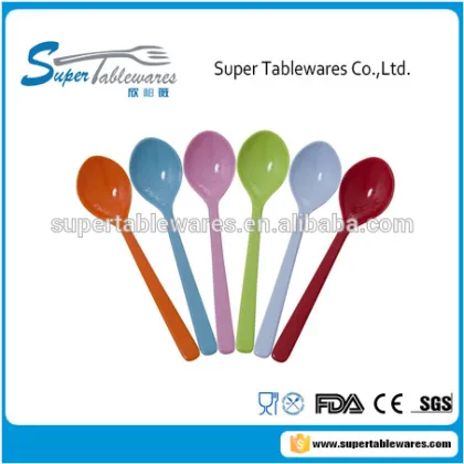 colorful melamine plastic desert /muesli spoon