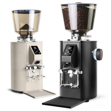 Electric Commercial Coffee Bean Mill Espresso Grinder with External Transfer