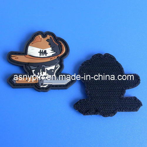 Promotional 3D Soft PVC Patch, Die Cut Logo Patch