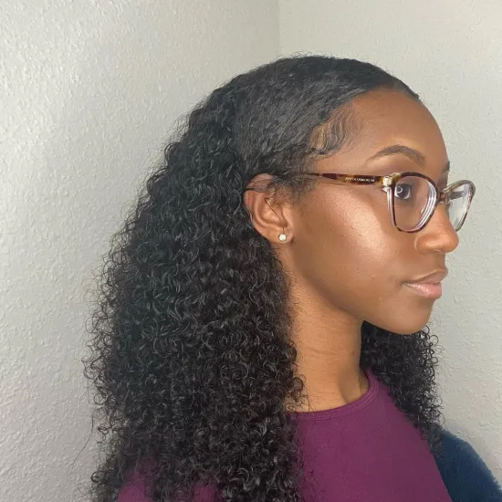 Kinky Curly U Part Wig 150% Density Brazilian Natural Human Hair Wig Wholesale Vendors For Black Women