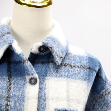 Cotton old navy plaid coat