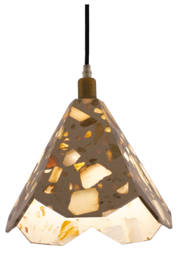 Crafted Terranzzo Pentagon Pendant