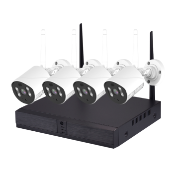4CH WiFi NVR Kits: 3MP Outdoor Audio IP Camera System