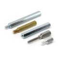 Skru Stud Silinder Benang Dalaman Knurled Bulat