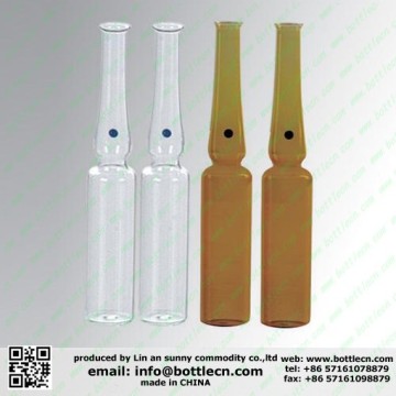 pharmaceutical clear medical low borosilicate glass ampoules