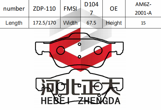 PAD Brake Forda Kuga D1047