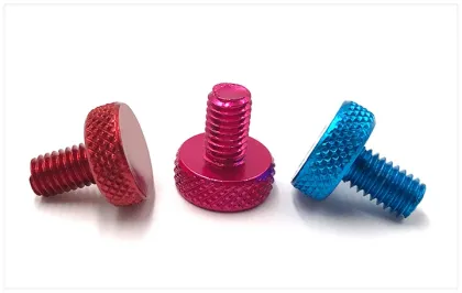 High Quality Anodized Colored Aluminum Thumb Screws in All Colors