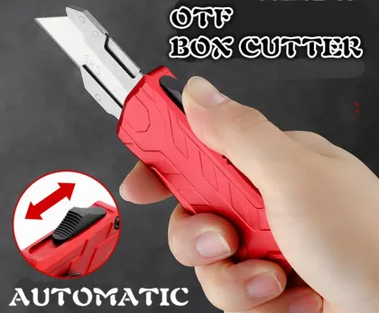 UK-1735 Aluminum Alloy Shell Automatic OTF Utility Knife