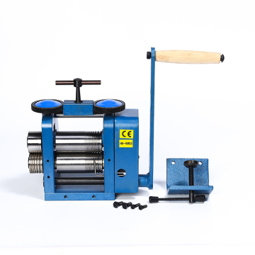 2-in-1 RM03 Blue C Channel Roll Line Flat Sheet Bending Manual Steel Rolling Mill Jewelry Machine