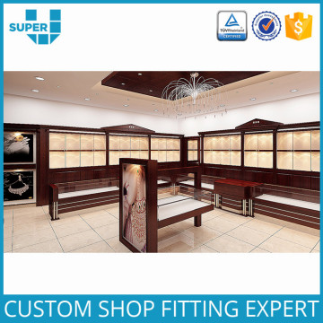 Custom Made Names Retail Shop Wall-Mounted Modern High End Jewelry Displays