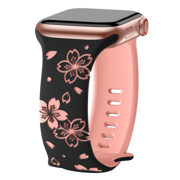 Custom Double-Sided Colored Engraved Straps for Apple Watch 41mm/45mm - Compatible with Apple Watch Series 8/7/SE/Ultra