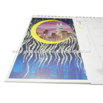 Bronzing Printing Calendar, Recyclable and Durable, High-strength