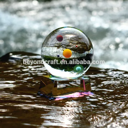 Fengshui Solar System Planet Crystal Ball For Home Decoration