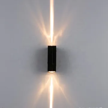 6W Outdoor Waterproof IP65 Aluminum COB Wall Lamp for Porch and Up/Down Sconces