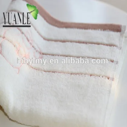 Soft absorbent terry towel with embroider little bear