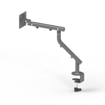 Adjustable Spring Monitor Desk Mount with Swivel Single Arm and Shelf