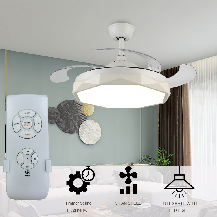 Kinds of Retractable Hidden Blades Invisible Folding Ceiling Fan