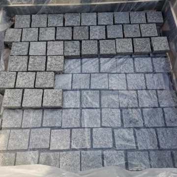 Grey Granite Cobblestone for Driveway Pavers - Samistone 100x100mm Competitive Prices