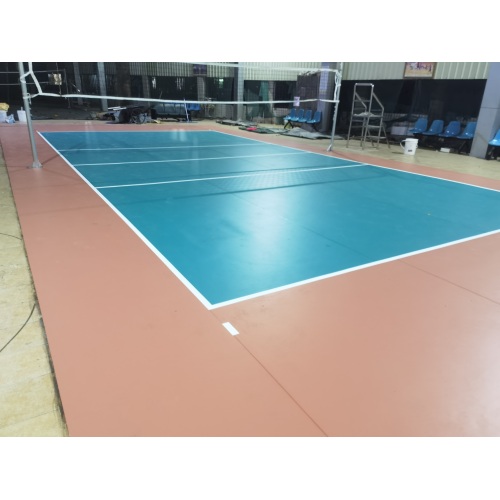 New Badminton Court Mat Sport Floor homogêneo PVC Vinil piso