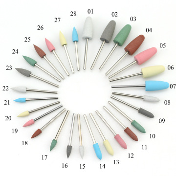 Silicona brocas de taladro giratorio y accesorios de taladro de manicura (20pcs)