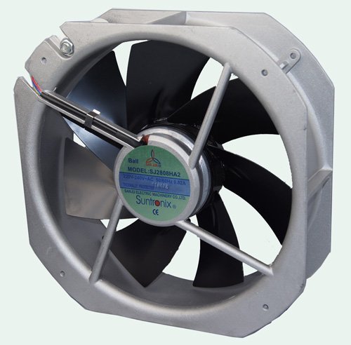 280x280x80mm Sanju Industrial 7 Blade 280mm High Speed Ac Vent Fan