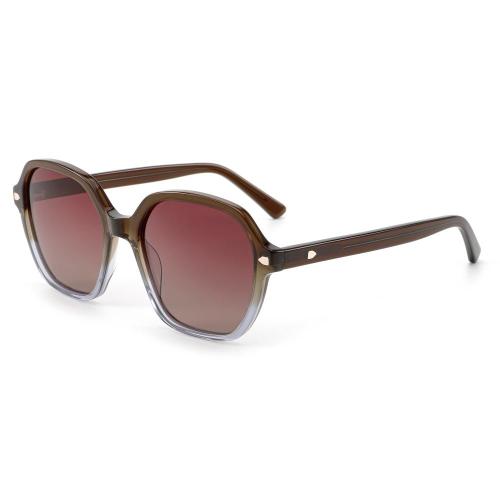 Lightweight Irregular Octagon Solid Acetate Optical Frames ME2066