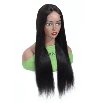 Cheap Remy Human Hair Lace Wig Wholesale Mink Brazilian Straight Cuticle Aligned Human Hair 4X4 Swiss Lace Closure Wig For Women
