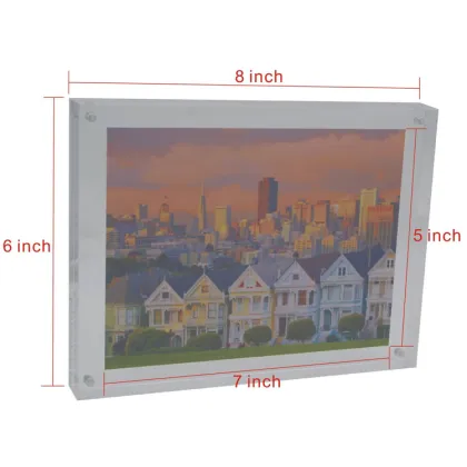 Vintage Rotating Acrylic Picture Frame for Fujifilm Instax Mini