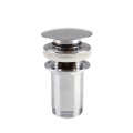 New bathroom chrome covered pop up basin waste drain sink stopper with overflow