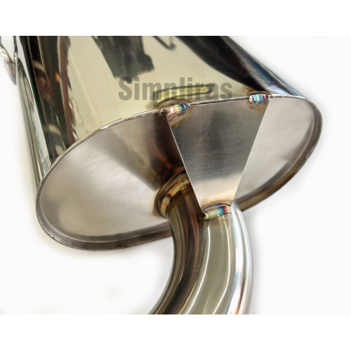 Edelstahl-Achsen-Rücken-Auspuffkit für Lexus RC200/RC350 2015-22 Bolt ON