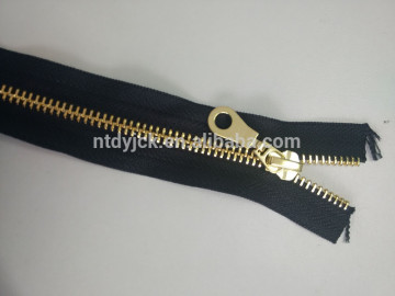 Eco-friendly metal brass zipper china supplier