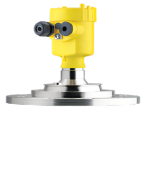 Sensor radar untuk pengukuran level kontinu dari padatan curah