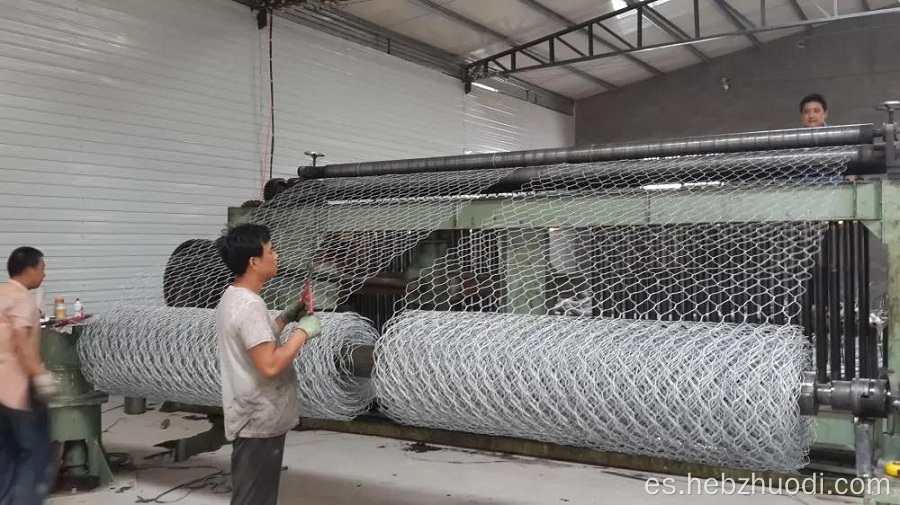 Material galvanizado de bañado caliente jaula de piedra gabion