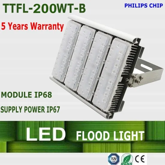 CE SAA NCC CB approved IP68 200w led flood light