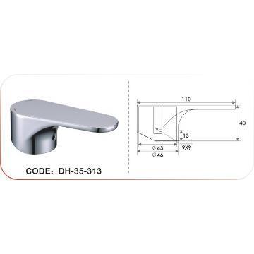 Zinc Alloy Casting Components 3 Handle Shower Faucets