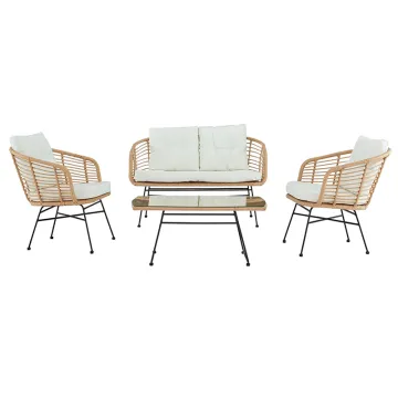 Outdoor Wicker Sofa Combo for Garden, Courtyard, and Balcony