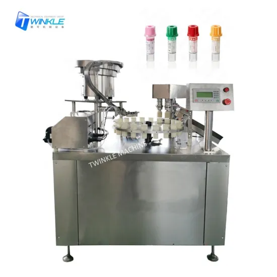 Automated Blood Collection and Processing Machine: Centrifugal Tube Filling, Capping, and Labeling Solution