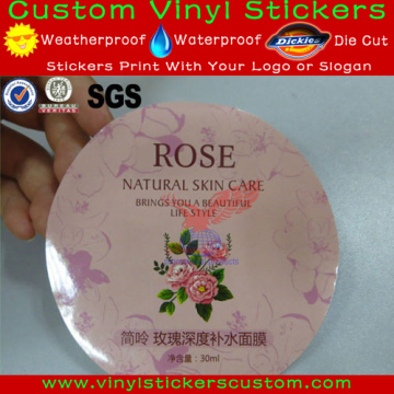 sticker label printed with logo