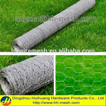 Hexagonal Chicken wire mesh galvanised rabbit run netting fence
