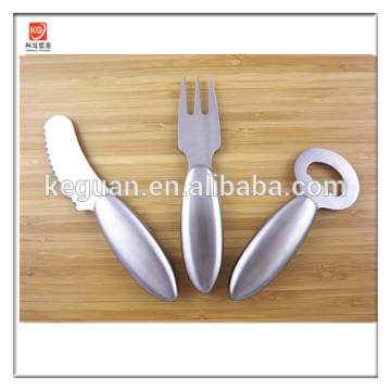 CK-022 wholesale top quality stainless steel cheese set with wooden board