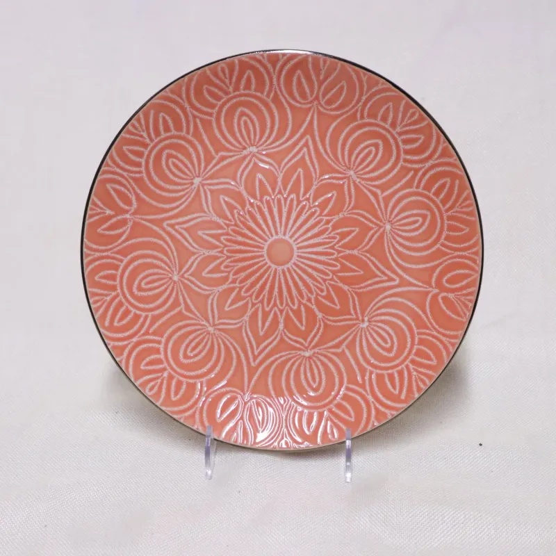 Orange Glaze Stoneware Dinner Set