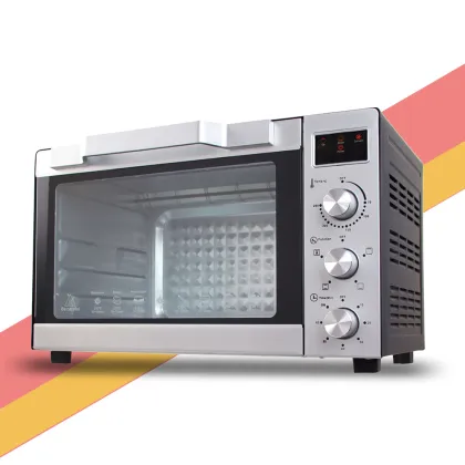 junwei micro wave oven window led display manufacturer low price pizza electric oven
