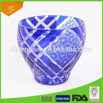 color shot glass , color hand carving shot glass,high quality shot glass
