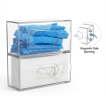 Distribuidor de luvas médicas PET transparente