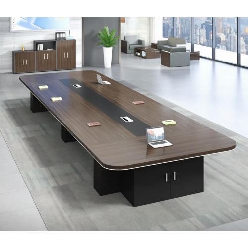 Mesa de conferência de madeira para sala de reuniões