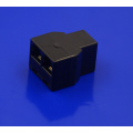 Conector RJ11 6P4C preto