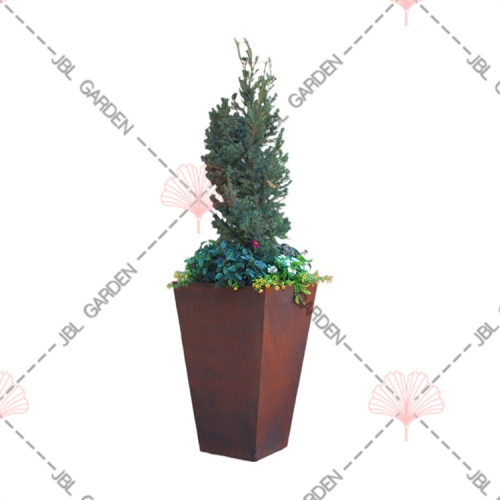 Long Corten Metal Planter Box