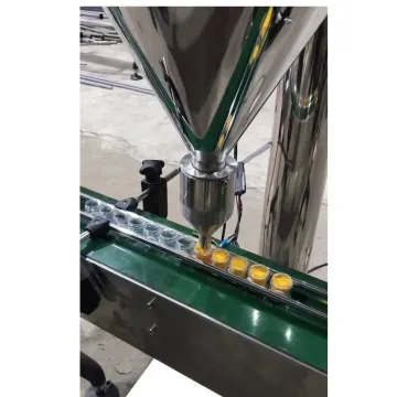 High Precision Automatic Bottle Jar Cosmetic Baby Talc Powder Dispenser Filling Machine